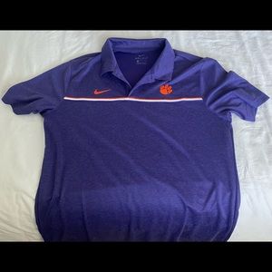 Clemson University Large Nike Dri-Fit Golf Polo